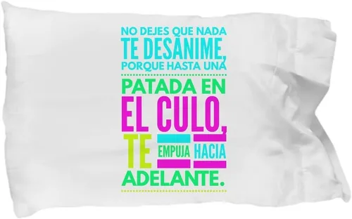Funda de almohada NADIE, almohadas, personalizadas y divertidas, almohadas personalizadas inspiradoras y con mensajes positivos. Posicionías de los