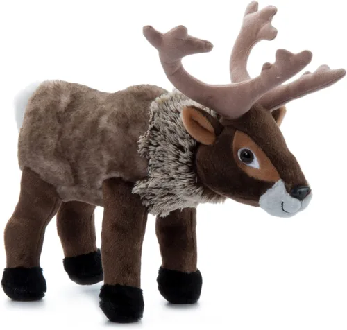 The Petting Zoo - Muñeco de renos de peluche, regalos para niños, animales del zoológico Wild Onez, juguete de peluche Zoologee de reno de 12