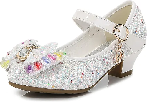 Cadidi Dinos Zapatos de vestir para niñas, zapatos de fiesta de boda, zapatos de tacón Mary Jane Princesa (bebéniño pequeñoniño grande)