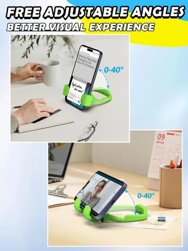 Miniatura 4 de Cesta de Pascua esencial para adolescentes, niñas, niños, soporte para teléfono celular: soporte ajustable para teléfono perezoso para escritorio