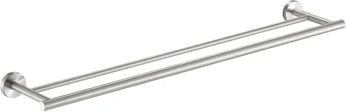 Miniatura 13 de KES Toallero doble de 23.6 pulgadas, soporte para toallas de baño, cocina, barra de toalla doble, resistente al óxido, montaje en pared, acero