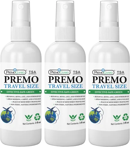 Miniatura 9 de Aerosol para cama de viaje, LICE & MITE Killer – 3 oz cumple con TSA – Natural no tóxico – Apto para niños y mascotas – Acción rápida – Sin manchas