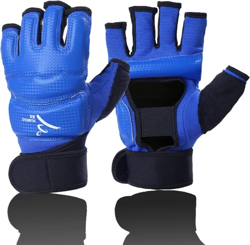 Miniatura 9 de Guantes de boxeo de kickboxing, guantes de boxeo para hombres, mujeres, niños, medio dedo, saco de boxeo, guantes de lucha para hombres y mujeres