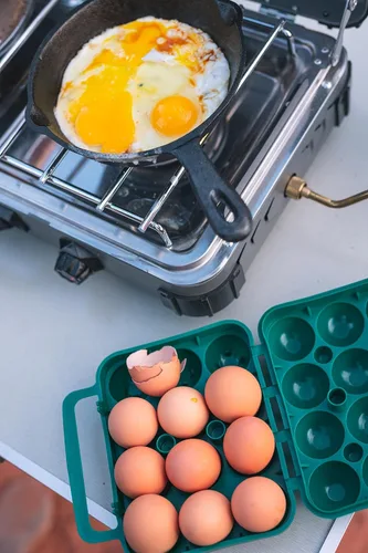 Miniatura 2 de Stansport - Recipiente para huevos para acampar y viajar