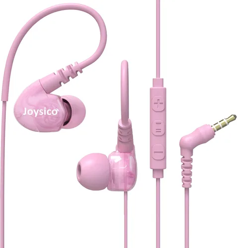 Miniatura 9 de Joysico - Auriculares deportivos con cable sobre la oreja para niños, mujeres, orejas pequeñas, cómodas, con gancho para correr, ejercicio, trotar