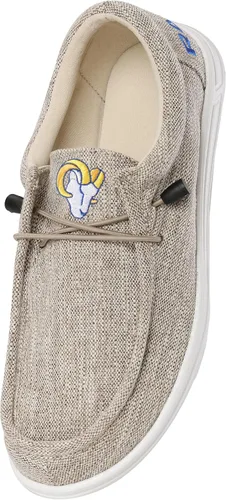 Miniatura 62 de FOCO Men's NFL Team Logo Lightweight Loafers Lace Up Cotton Knit Shoes