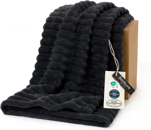Miniatura 75 de Bedsure GentleSoft - Manta de forro polar azul para sofá, mantas suaves y acogedoras para mujer, lindas mantas pequeñas para niñas, azul claro, 108