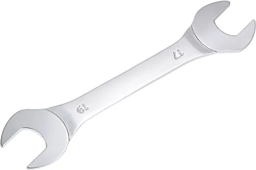 Miniatura 4 de uxcell Llave fina de extremo abierto, 0.669 in x 0.748 in, espejo métrico, acero de alto carbono, para mantenimiento doméstico y reparaciones