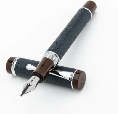 Miniatura 27 de Conklin Duragraph - Pluma estilográfica ámbar, punta media de oro macizo de 14 quilates, elegante herramienta de escritura con acabado ámbar cálido