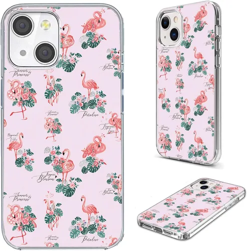 Miniatura 33 de Funda protectora completa a prueba de golpes, delgada, suave, TPU transparente, para iPhone 14/13 6.1, diseño de animales de dibujos animados