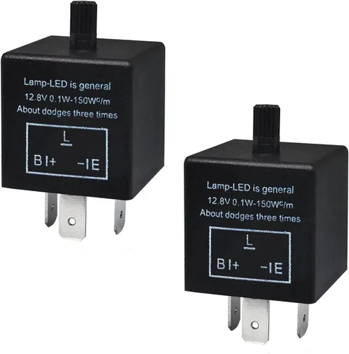 Miniatura 7 de Relé intermitente LED CF-13, relé de señal de giro ajustable de 3 pines CF13 EP34 - Relé intermitente para luces LED, resuelve problemas