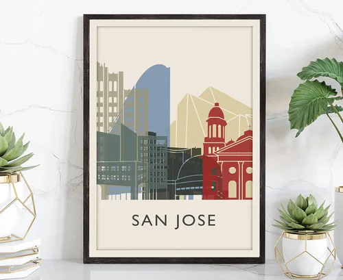 Miniatura 42 de Póster de horizonte de San Antonio, impresión de paisaje urbano y monumento, arte de pared para el hogar, decoración de pared de oficina, 12 x 18
