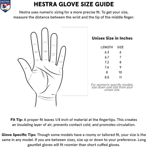 Miniatura 6 de Hestra Womens Heli 3-Finger Guantes