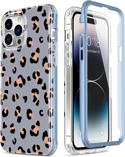 Miniatura 31 de Esdot Funda para iPhone 14 con Protector de Pantalla Integrado, Funda Resistente de Grado Militar con Diseños de Moda para Mujeres y Niñas, Funda