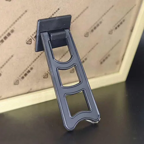 Miniatura 2 de 10 piezas de marco de fotos caballete parte trasera de plástico marco de fotos caballete soporte trasero soporte para exhibición de imágenes (negro)