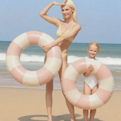 Miniatura 6 de Flotadores de piscina para niños, de 5 a 10 años de edad, tubos de natación inflables de juguete con interior de 11 pulgadas, tubos inflables