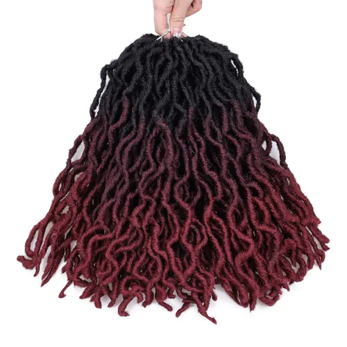 Miniatura 7 de Cabello de ganchillo de 14 pulgadas, 6 paquetes/lote de trenzas de ganchillo suaves gitanas, trenzas onduladas de ganchillo de 3 tonos, rizadas