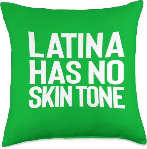Proud Latina Support Empowered Unified Afro Love Proud Skin Tone Empowered Unified Afro Latina - Almohada de 18 x 18 pulgadas, multicolor