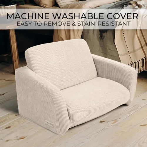 Miniatura 6 de ZICOTO Silla y sofá resistente para niños – El sofá perfecto para niñas y niños – Sillas plegables ideales para dar a tus hijos un lugar seguro