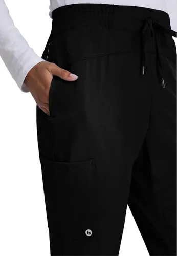 Miniatura 5 de Barco One Pantalón deportivo, pantalón quirúrgico de altura media, con tejido elástico de 4 vías y 3 bolsillos, para mujer