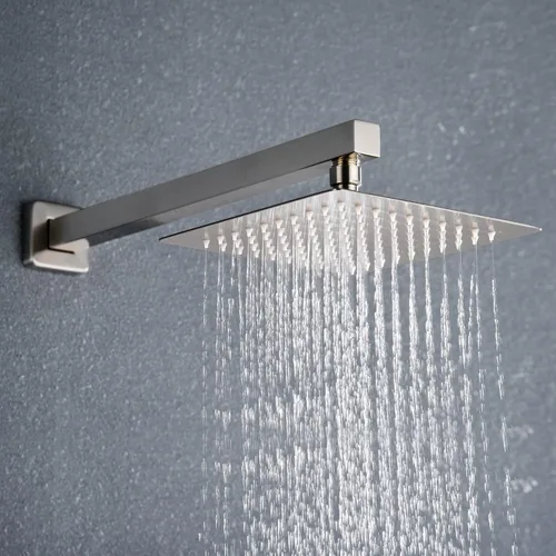 Miniatura 4 de SUMERAIN Sistema de ducha de lluvia de níquel cepillado con ducha de mano, sistema de cabezal de ducha de equilibrio de presión con válvula áspera