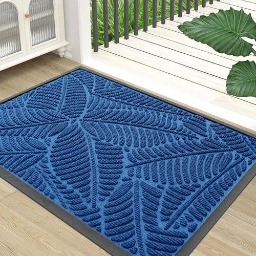 Miniatura 17 de Colorxy Tapete Impermeable para Puerta, Tapete Interior Frontal de Goma Natural Resistente, Tapetes para Puerta de Perfil Bajo Antideslizante