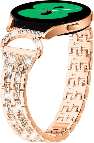 Miniatura 7 de Correas de reloj compatibles con Michael Kors Access Gen 4 MKGO/MKGO Gen 5E de 1.61 pulgadas para mujer, joyería de diamantes de imitación de Oro