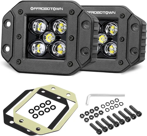 Miniatura 11 de OFFROADTOWN - Arnés de cableado de 2 conductores, kit de arnés de cableado de nailon para cápsulas LED, luz antiniebla, 12 V, 40 A, relé de fusible