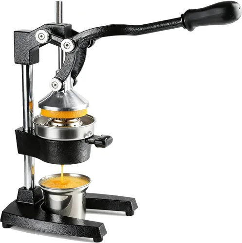 Miniatura 8 de Exprimidor manual de cítricos de hierro fundido, exprimidor de limón naranja resistente, prensa comercial de cítricos extragrande, fácil de limpiar
