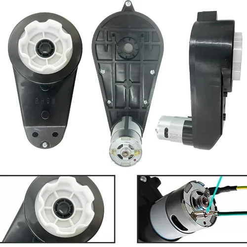 Miniatura 6 de Caja de cambios de coche para niños, 2 unidades, 12 V, RS550, 40000 RPM, caja de cambios de motor de alta velocidad para ruedas eléctricas, juguetes