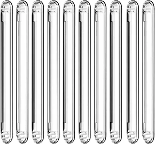 Miniatura 11 de Parachoques transparentes para muebles 4 unidades (2 largas y 2 cortas) - Almohadillas de pared protectoras de goma de silicona con respaldo