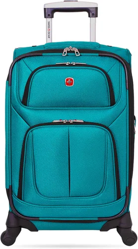 Miniatura 9 de SwissGear - Equipaje suave expandible Sion con ruedas, verde azulado