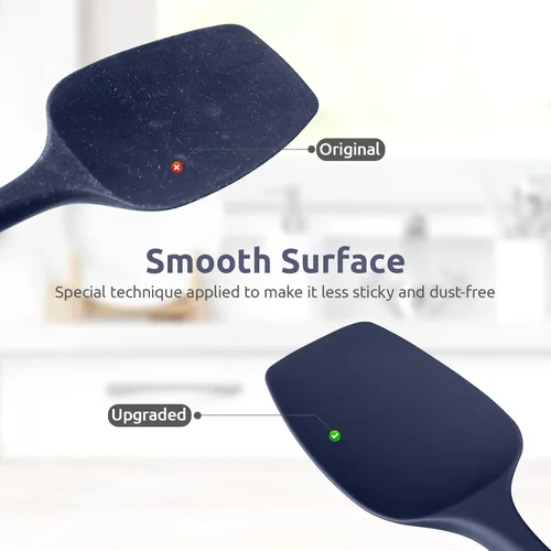 Miniatura 7 de U-Taste - Espátula de cuchara de silicona resistente al calor: U-Taste 600ºF de alto calor, flexible, 11.38 pulgadas, mezcla de silicona, agitación