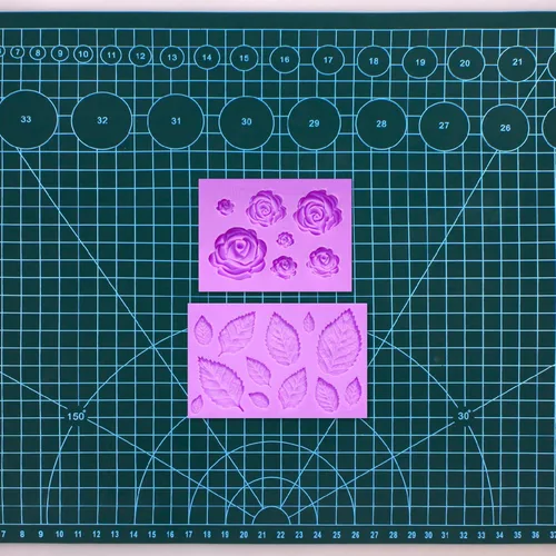 Miniatura 8 de Moldes de silicona para fondant de rosas, moldes de flores y hojas, decoración de tartas, moldes de chocolate para cupcakes, dulces, galletas