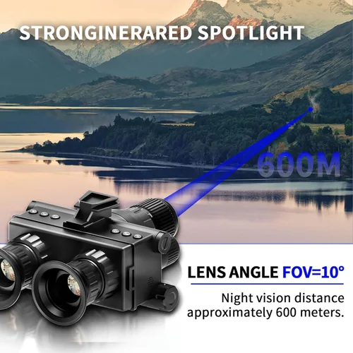 Miniatura 3 de Gafas de visión nocturna con infrarrojos digitales 4K para adultos, gafas militares tácticas de visión nocturna binoculares con tarjeta de memoria