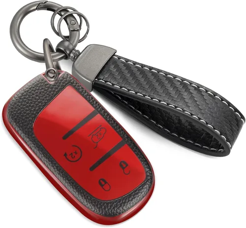 Miniatura 62 de Funda para Llavero Mercedes con Llavero de Cuerda Trenzada de Metal, Funda de Llave Suave Mejorada para Carcasa de Llavero Remoto Inteligente Sin