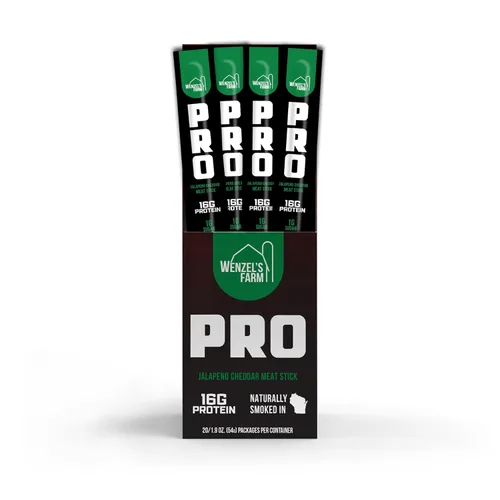 Miniatura 4 de Wenzel's Farm PRO Snack Sticks - Palitos ahumados de forma natural, hechos a mano con carne de calidad real (Jalapeño Cheddar) paquete de 10 palitos