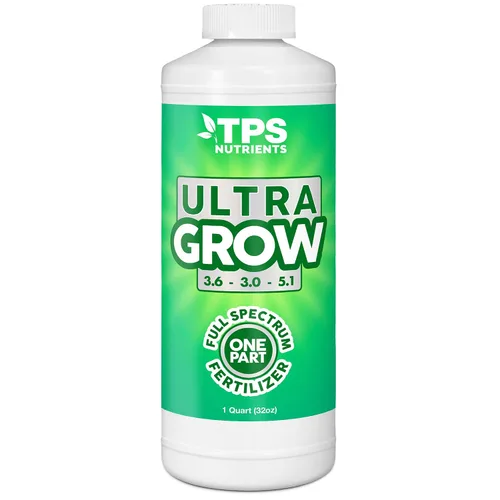 TPS NUTRIENTS Fertilizante vegetal Ultra Grow de una parte con todos los NPK Cal-Mag y Micros, 1 cuarto de galón (32 onzas)