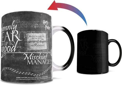 Miniatura 10 de Morphing Mugs Harry Potter - No Dejes Que Los Muggles Te Derroten - Frase - Taza de 11 oz Sensible al Calor – Taza de Café y Té de Cerámica que