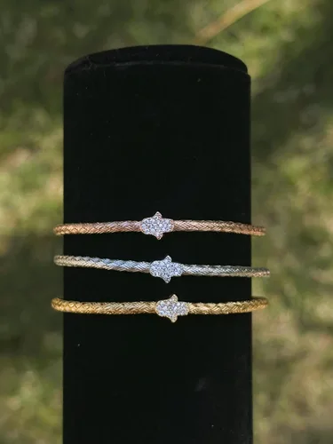 Miniatura 2 de Alef Bet by Paula Hamsa Hand Bracelet Sterling Silver for Women Worn for Protection and Abundant Blessings Beautiful Design for Everyday Wear