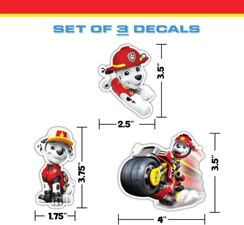 Miniatura 4 de Paw Patrol - Juego de 12 calcomanías de Paw Patrol para niños y adultos, calcomanías de vinilo para laptop, vaso, botella de agua, vehículos