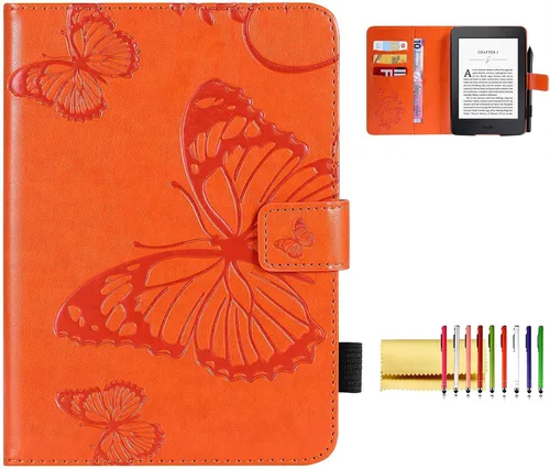 Miniatura 15 de Funda tipo libro para Kindle Paperwhite de 10ª/7ª/6ª/5ª generación, funda protectora ligera con ranuras para tarjetas, encendido automático