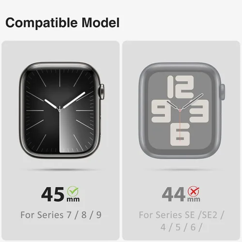 Miniatura 13 de ULTIMAL - Correa resistente con estuche para Apple Watch de 44 mm, correa protectora a prueba de golpes de grado militar para hombres, correa