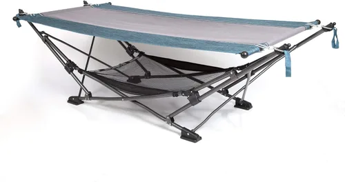 Miniatura 2 de MacSports Hamaca Plegable Portátil Plegable con Toldo Desmontable - Incluye Almohada y Red de Almacenamiento de Malla, Independiente, Resistente