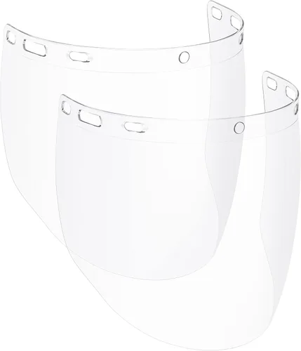 NoCry Paquete de 2 viseras de repuesto para protector facial transparente de alta resistencia; máscara protectora antivaho; certificado ANSI Z87.1;