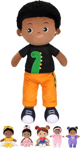 Miniatura 9 de OUOZZZ Juguetes suaves de muñeca de bebé de 12.6 pulgadas para regalos de niña de 1 año, regalos de Pascua, conejito de peluche para niños, juguetes