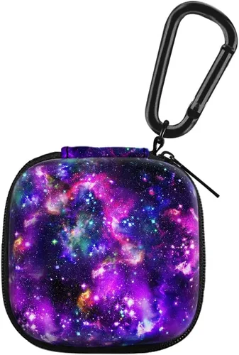 Miniatura 9 de WIRESTER Funda portátil inalámbrica para auriculares, bolsa de almacenamiento de auriculares, soporte para auriculares con mosquetón negro