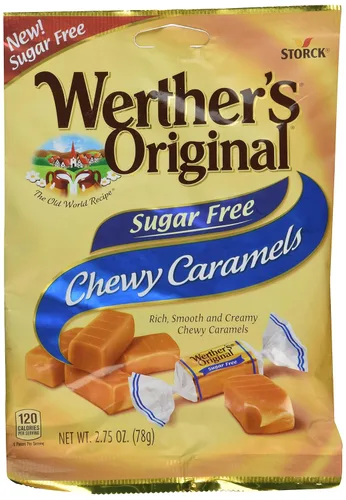 Miniatura 6 de Werther's Original Caramelo masticable sin azúcar, bolsas de 1.46 onzas (paquete de 12)