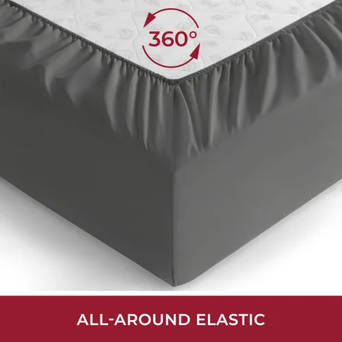 Miniatura 4 de Mellanni Sábana bajera ajustable de bolsillo extra profundo Twin XL – Sábanas de cama de la Colección Icónica con bolsillo profundo de hasta 21 1394