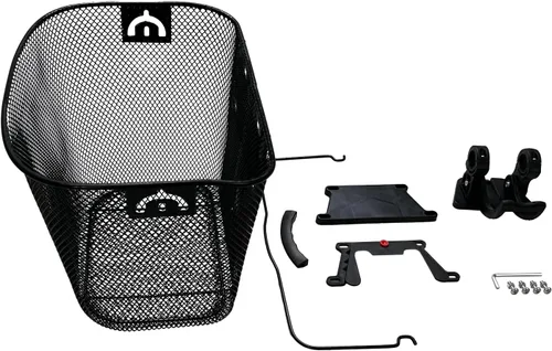 Miniatura 3 de AlveyTech Cesta de alambre frontal universal con accesorios de montaje de liberación rápida para bicicletas y scooters – Cestas de bicicleta grandes